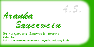 aranka sauerwein business card